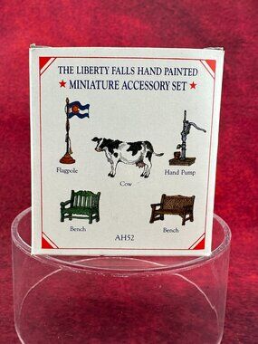 THE LIBERTY FALLS HAND PAINTED "MINIATURE ACCESORY SET" SOLID PEWTER, AH 52